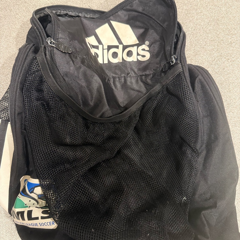 Adidas Black Mesh Sports Backpack